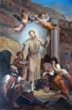 St. Benedict Joseph Labre and beggars